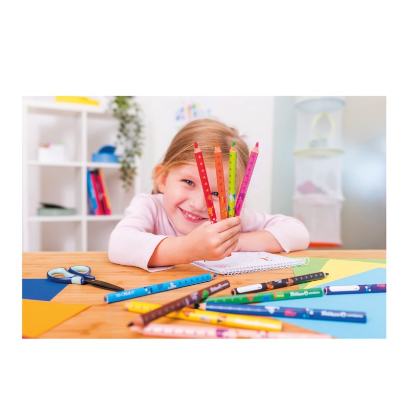 Pelikan triangular colouring pencils, 12 pieces, 175 mm